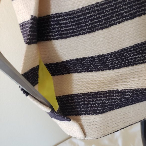 Spring Coat Long Trench Jacket Striped Cuffed - Picture 8 of 12